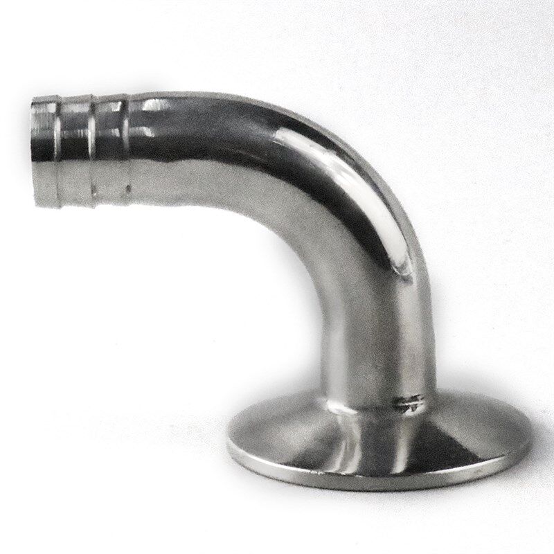 304不锈钢90度快装皮管弯头卫生级卡箍软管S水嘴格林弯管宝塔