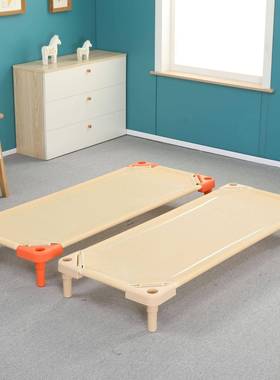 幼儿园网面网布教床早托管宝单人床儿童65810午休宝床午睡床叠叠