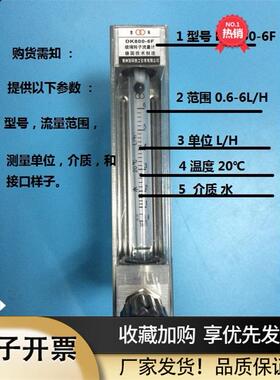 常州双环热工仪表DK800-6DK800-6F双环牌玻璃转子流量计空气水