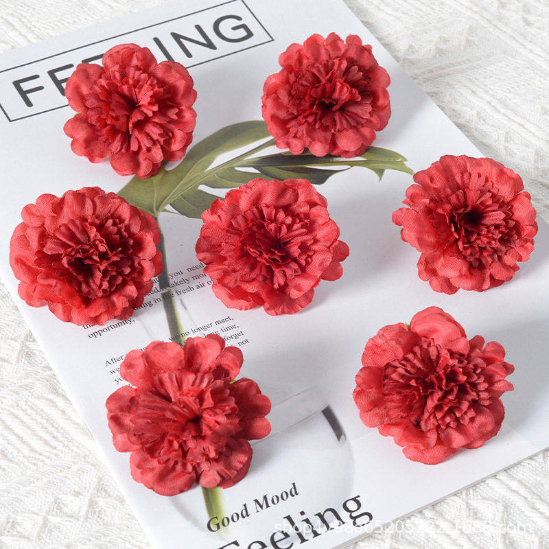 仿真康乃馨花头花朵 diy戏曲鬓边簪花头饰婚庆家居伴手礼装饰配花,家居饰品,仿真花/假花,淘宝优惠券,粉丝福利购,淘宝优惠卷