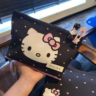 仙女zz&原创甜心凯蒂猫大容量洗漱化妆包手拿外出内胆零钱包