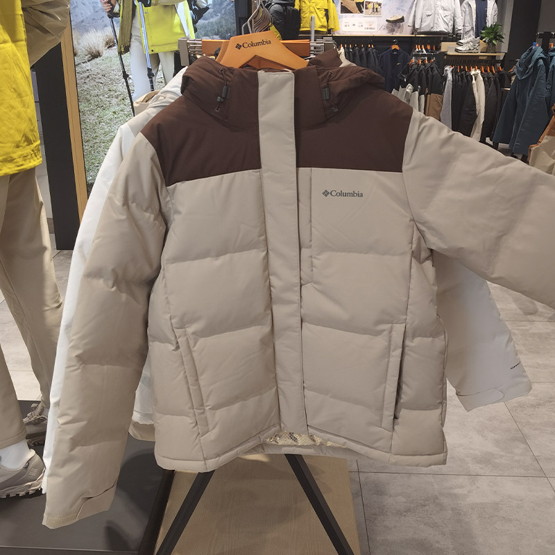 哥伦比亚户外金点热能保暖700蓬鹅绒羽绒服女秋冬新款外套XR9347