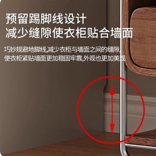 衣柜家用平开门简约现代经济型柜子18mm加厚实木欧松板储物大衣橱