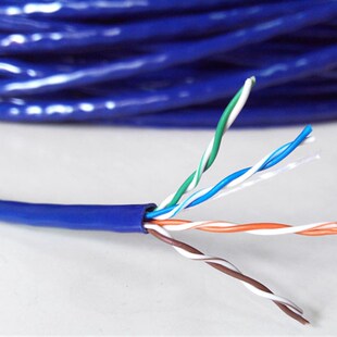 普天网线超五类非屏蔽8芯双绞线纯铜无氧铜国标监控网线工程布线