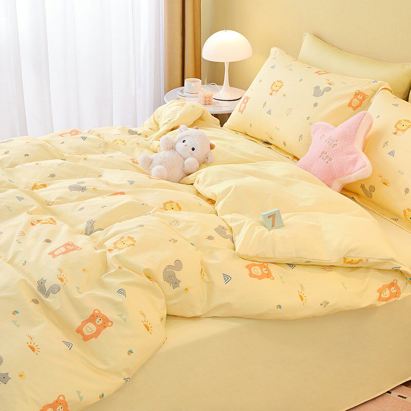 婴儿床品被套被罩婴童纯棉a类宝宝被子套被罩儿童床品套件幼儿园