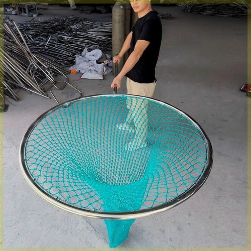 捞兜加大网口大号抄网黑坑大鱼青鱼捞虾鱼捞网不锈钢渔具