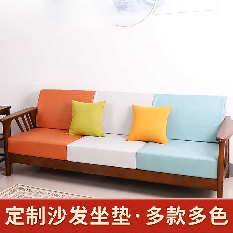 厂家直销定制代加工亚麻简约现代沙发垫四季通用海绵垫子软包座椅