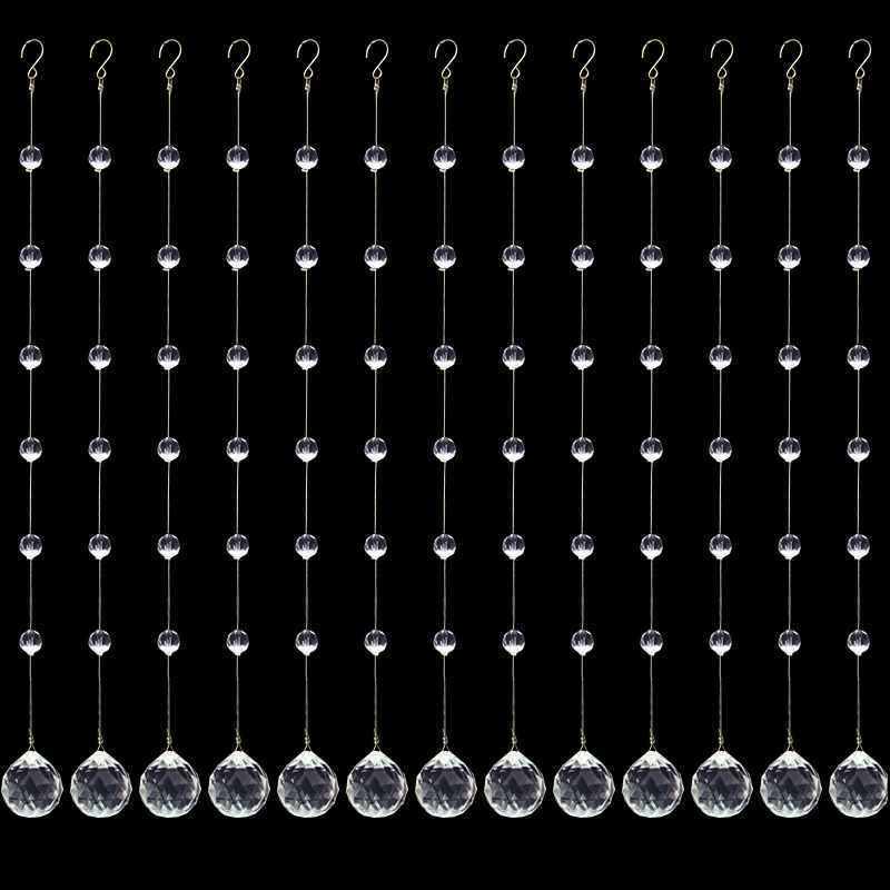 ≌婚庆水晶珠帘珠串珠链子吊顶布置婚礼现场装饰用品菠萝珠门帘成