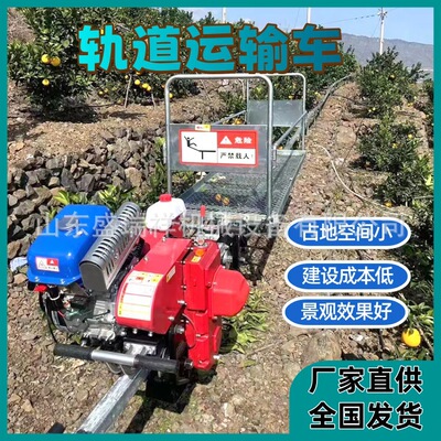 山地果园运输机一体式出口自走爬坡单轨道运输车农用上山搬运神器
