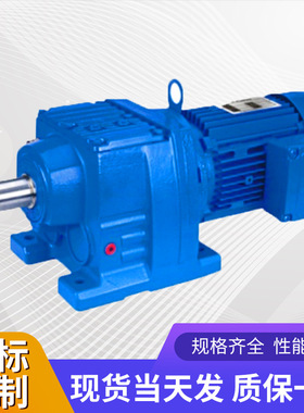 高承载R系列蜗杆齿轮减速机 多规格摆线式斜齿轮减速器厂家