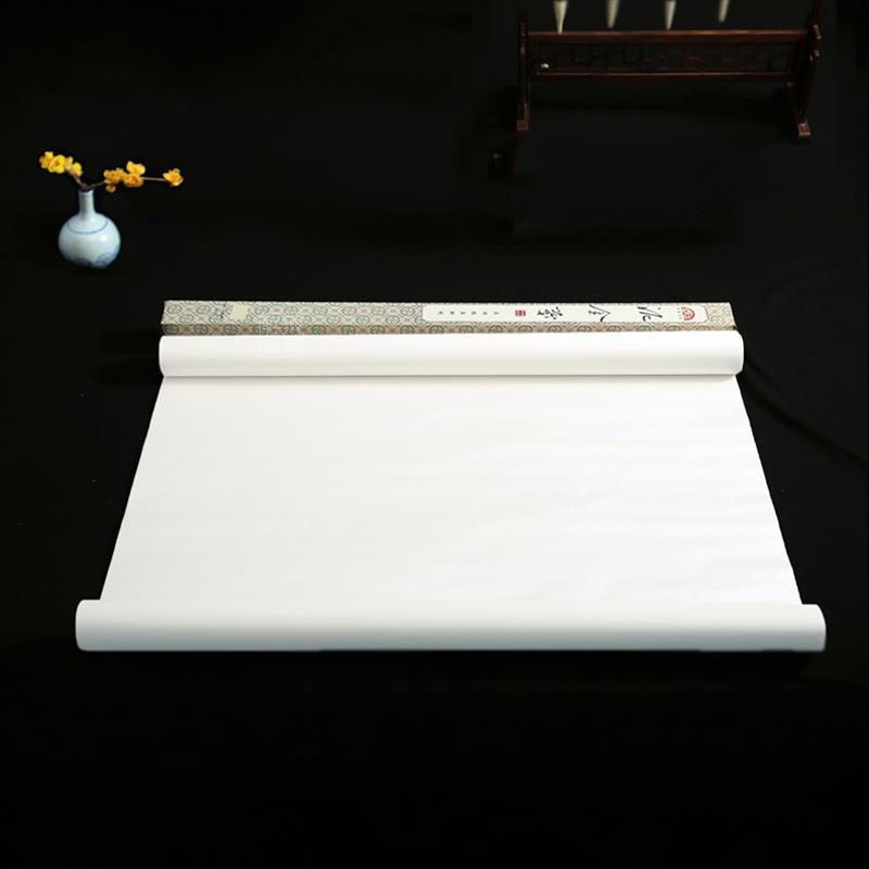 掇英轩 泥金笺 五色四尺泥银空白书法仿古手卷创作熟宣纸皮纸包邮