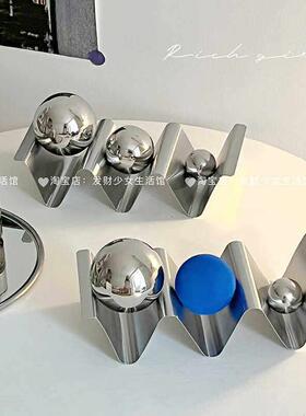 摆件高级感小众轻奢金属装饰品家居软装酒柜装饰客厅玄关桌面摆设