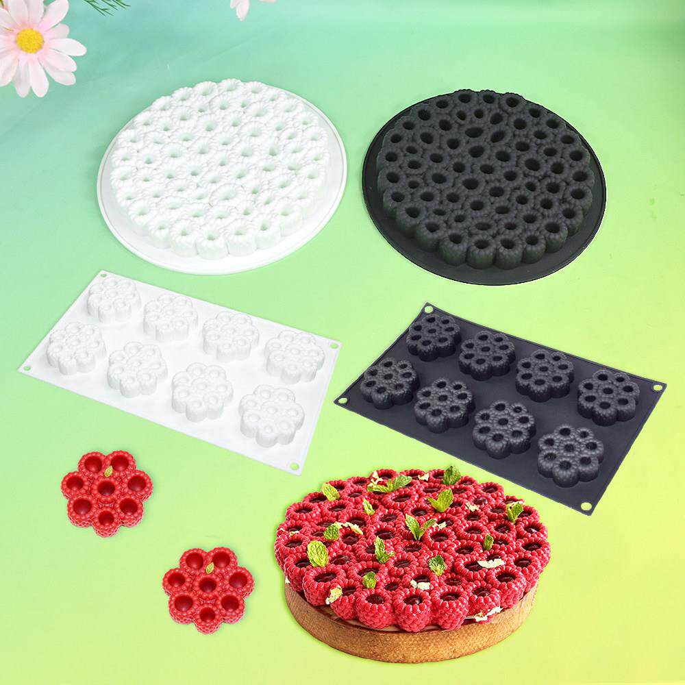 覆盆子挞饼法式甜点慕斯蛋糕模具 DIY树莓水果硅胶模具烘焙工具