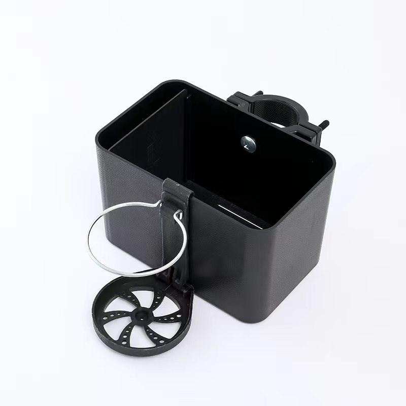 免打孔电动车前置储物盒带水杯手机支架踏板摩托滑板单车结实挂篮