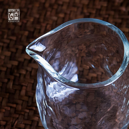 日式自相手工玻璃公道杯 大号高档加厚茶海分茶器 功夫茶具泡茶杯
