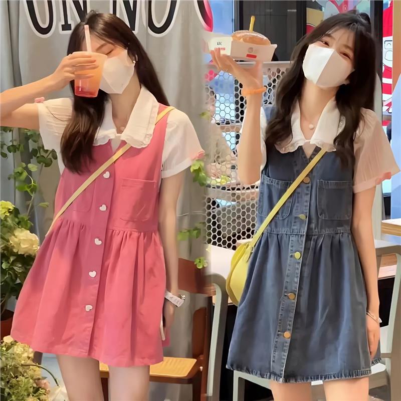 两件套装单夏款少女感无袖