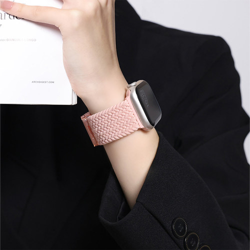 适用iwatch尼龙弹力编织苹果表带
