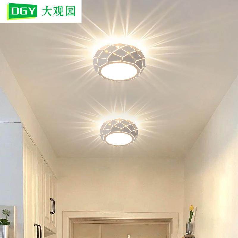 过道灯走廊灯北欧现代简约衣帽间楼梯灯具入户玄关阳台吸顶灯125L