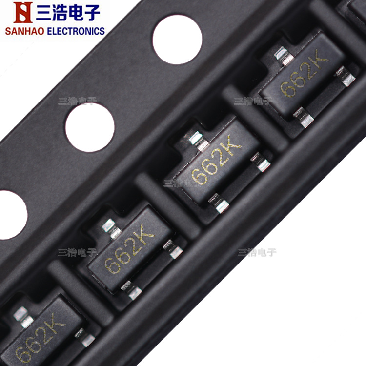 XC6206P332MR 现货3.3V丝印662K SOT23-3贴片封装低压差稳压IC