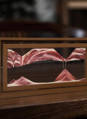 奥地利流沙画 艺术家摆件家居创意 客厅前台酒柜纪念品 山水沙漏