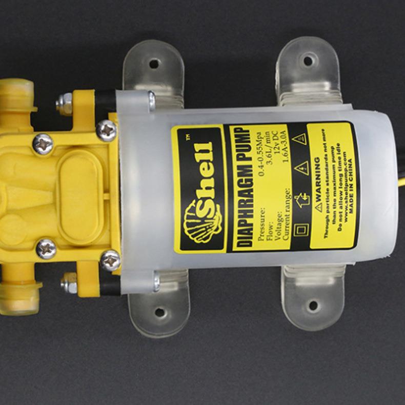 电动喷雾器水泵浇花灌溉喷洒12v直流高压微小型隔膜泵喷雾机