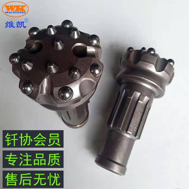 115mm十花键高风压短脖潜孔钻头黑金刚传奇K4冲击器优质潜孔钻头