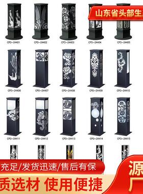 60cm太阳能草坪灯方形户外防水防锈道路庭院公园景观灯led草地灯