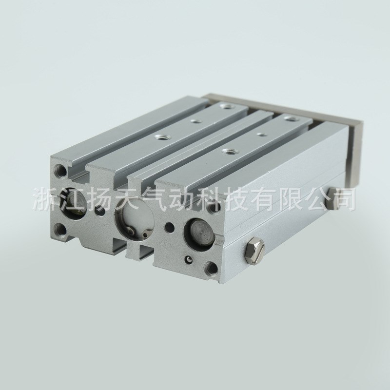 三轴三杆导b杆气缸TCM12X10/20/25/40/60/75/100S薄型带磁柱滚珠