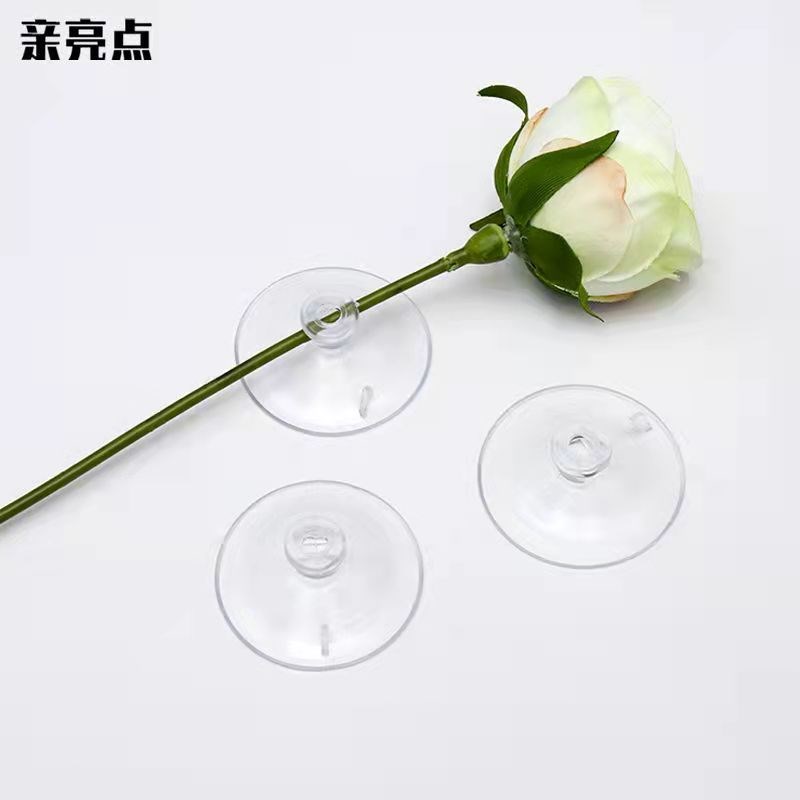 4厘米婚车透明吸盘m装饰花泥吸盘婚庆布置棒棒糖强力真空吸盘150