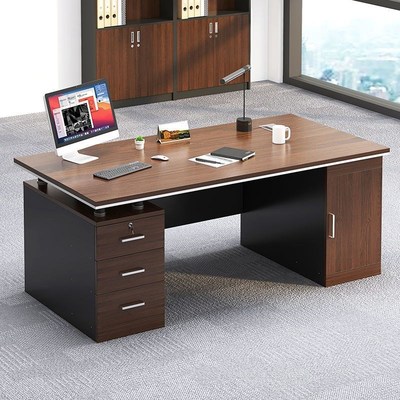 办公桌简约现代老板桌椅组合主管C桌大班台经理桌办公室台式桌新