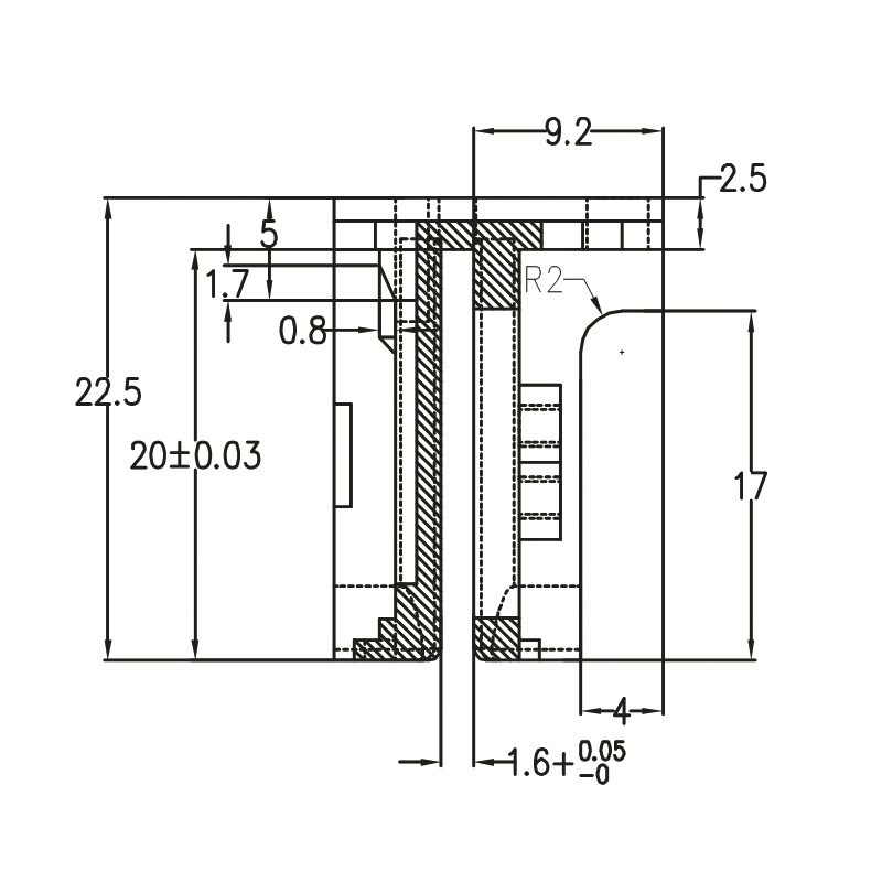 带两路HUB磁卡刷读卡器内置模块机芯MagnetiFc Card Reader Modul