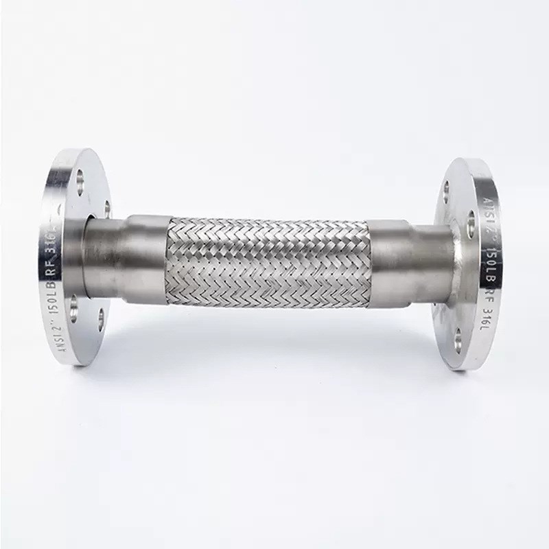 304/3c16L法兰式金属软管 波纹管 钢丝编织耐高温高压蒸汽软连接