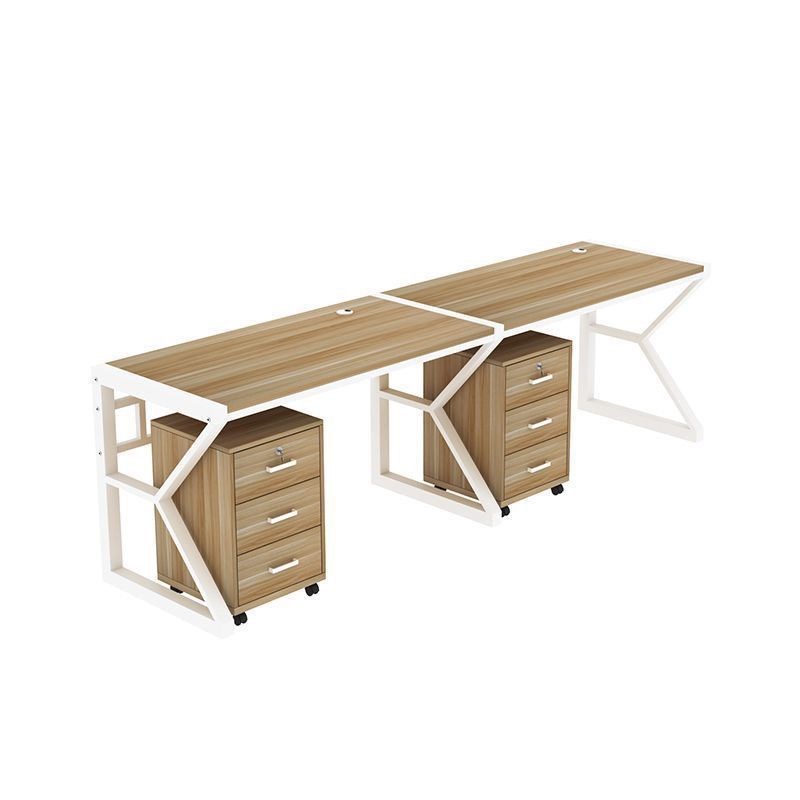 办公桌椅职员单排员工电脑学习桌椅2G人3人多人工位一体连排桌无