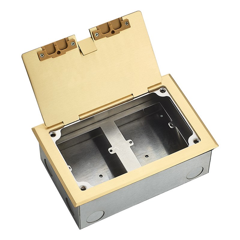 286开启式地插座隐形隐藏式面全铜防水地插插座可安U装86开关插座