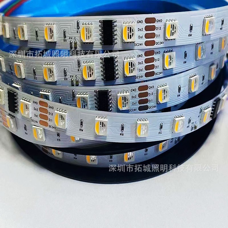 12V/24V/2811/1p903/USC2904全彩灯带RGBW512可编程跑马流水灯条