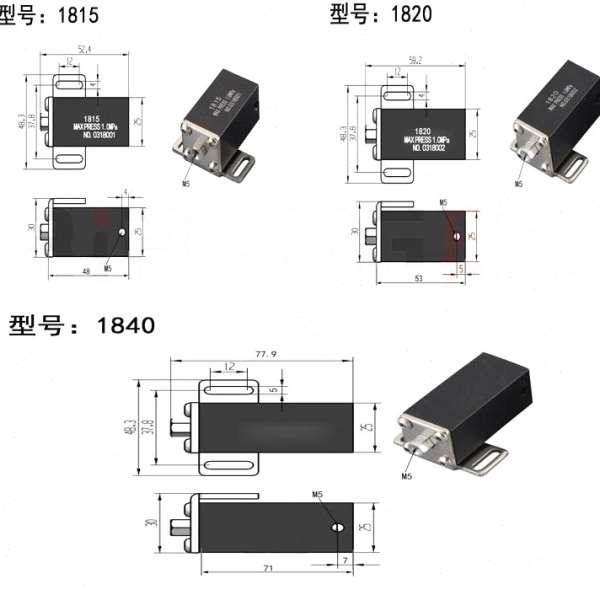 机械手抱具气缸配件MCD-10-20系列气动微小型带检测抱具夹片气缸