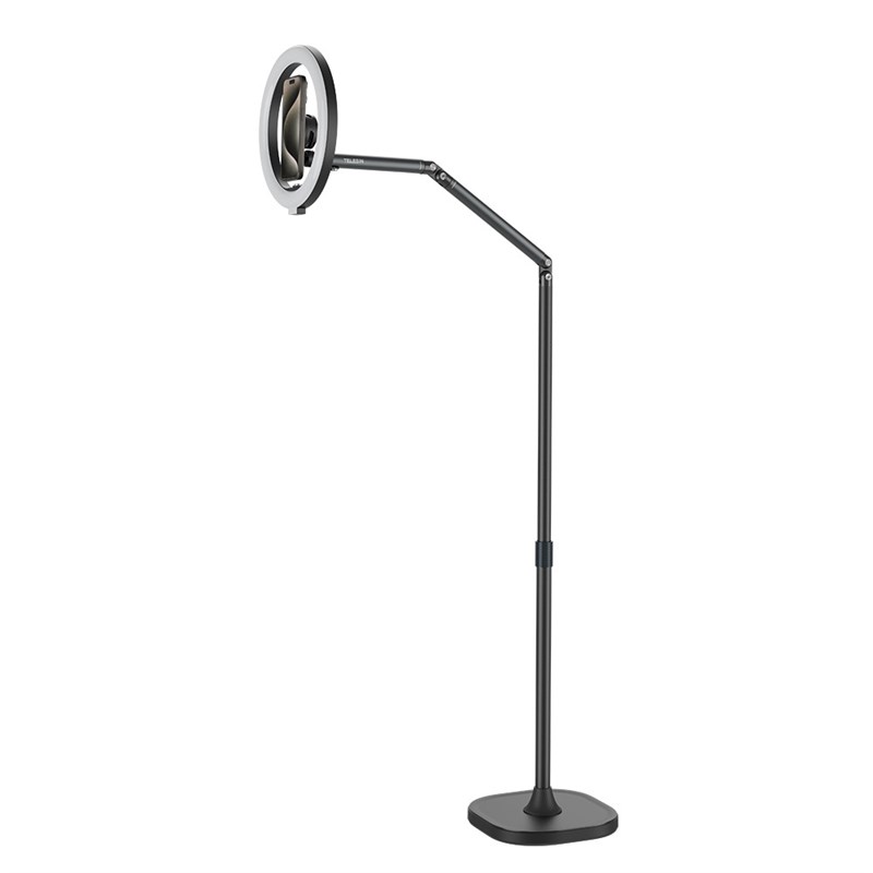 TELESIN手机视频直播Magvsafe磁吸支架夹持/桌面/落地俯拍悬臂支