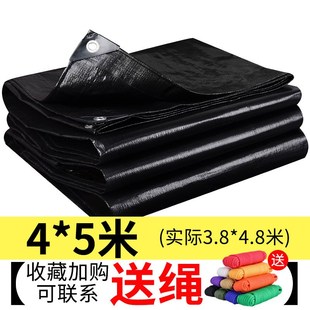 遮阳布帆布黑色遮j阳布防晒隔热户外防水雨布加厚篷布遮光塑料娜