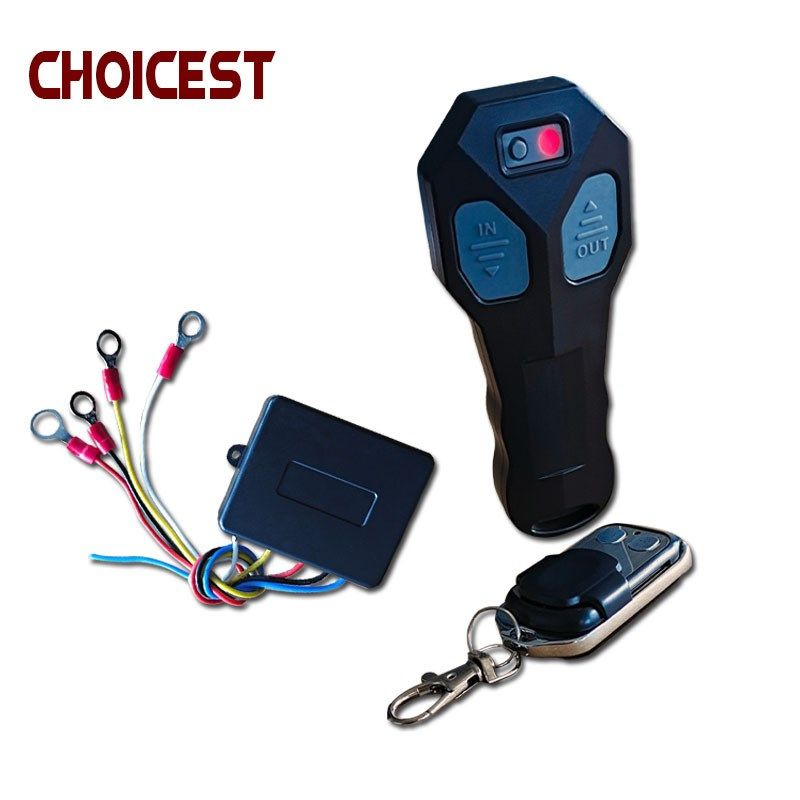 跨境直供12V24V宽电压通用绞盘无线遥N控器无线遥控开关遥控