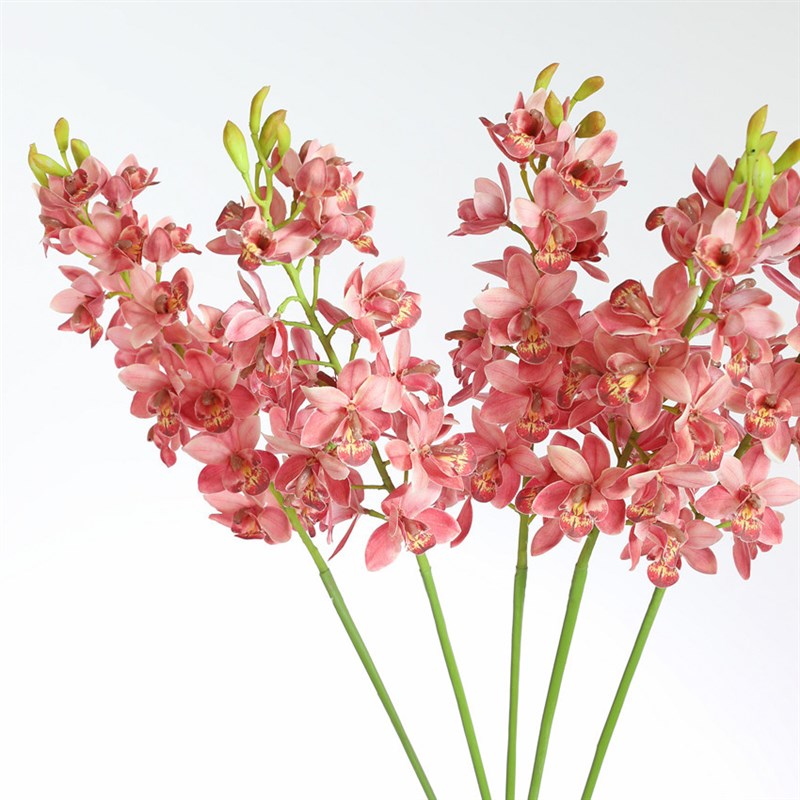 3D打印色仿真花东亚兰过胶蕙兰家居装饰设计师款仿U真植物高档假