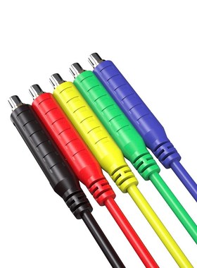 磁力线低压电磁跳线 硅胶电缆线磁性测试导线30VASC 5A 六色一套