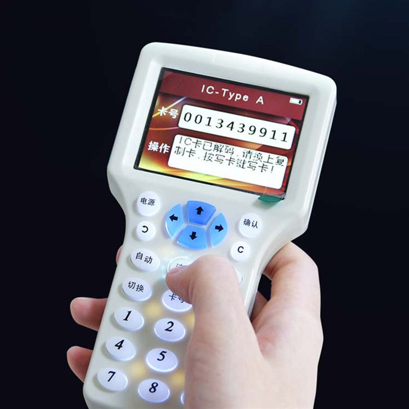 全频段id卡复制器ic卡加密解码读写器F300CD英文版超级复制机门禁
