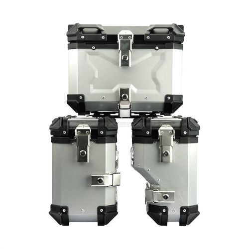 28L/35L摩托车铝合金边箱通用型防水防撞后备T箱铝合金快拆三箱