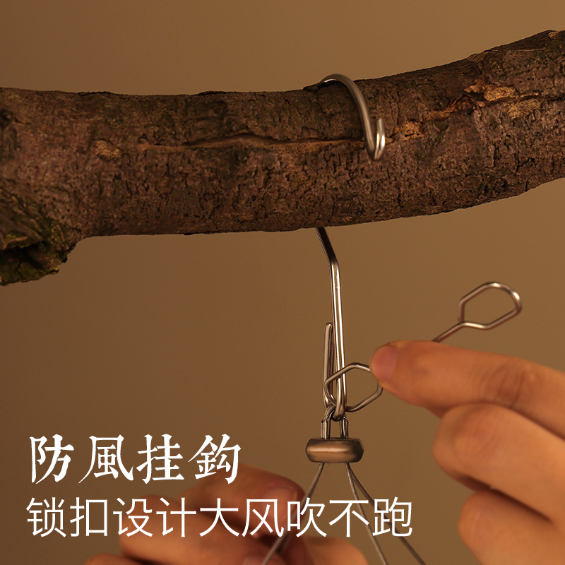 铝合金晒架多夹子晾袜子神器多功能婴儿衣架挂钩家用阳台内裤袜夹