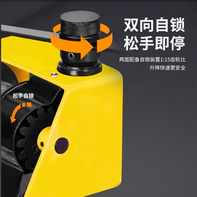 沪工手摇绞盘手动自锁重型绞盘涡轮蜗杆汽车脱困绞盘卷扬牵引葫芦