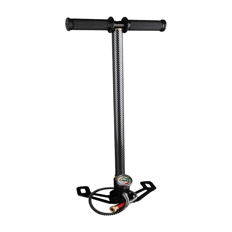 途迹超强高压打气筒30mpa40mp手动型三级四级油冷不锈钢气动瓶