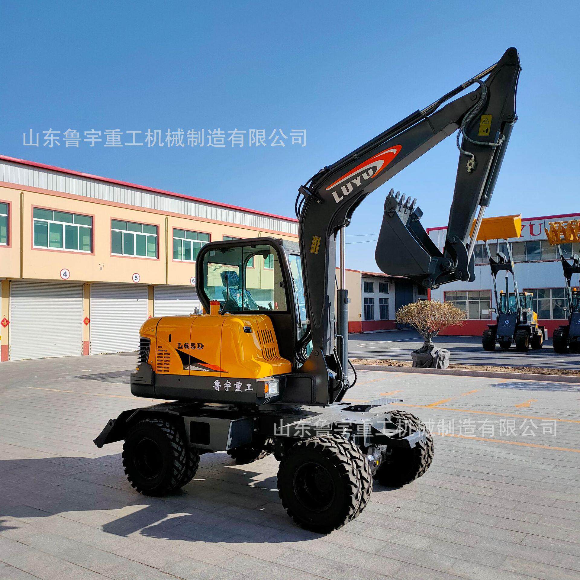 鲁宇65D轮式挖掘机有优异的黄金内核配置外观大气成熟稳重