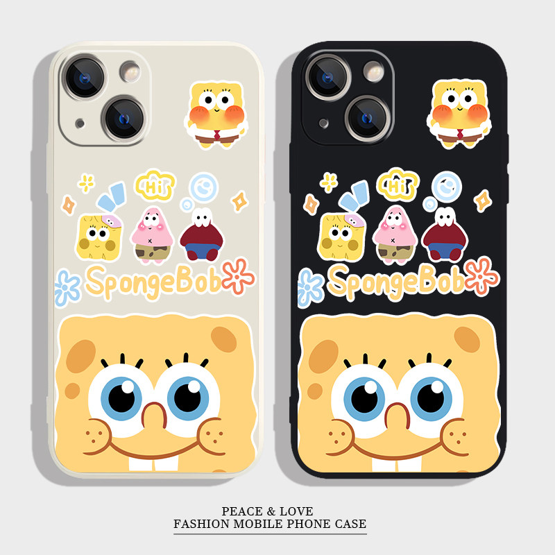 苹果16p派大星14ProMax适用iPhone12姐妹海绵宝宝15plus手机壳卡通真我NEO7TURBO可爱华为PURA80软红米k80pto