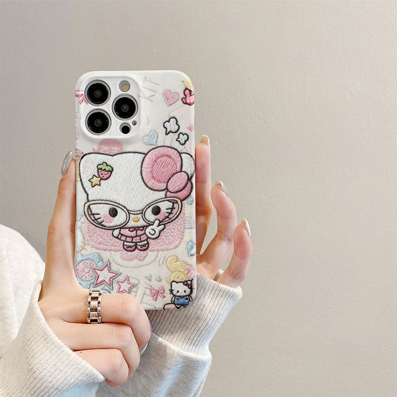 OPPOFINDX9苹果17菲林Nova13手机壳硬14ProMax卡通适用iPhone16PLUS比耶kt猫IQOO15少女心12可爱三星S25ULTRA