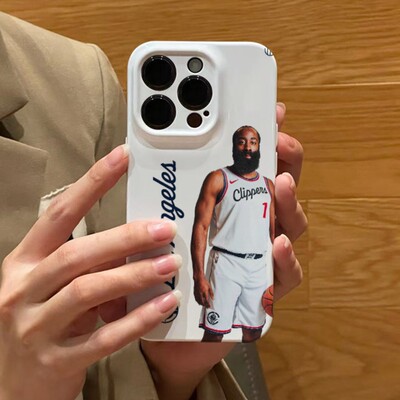 iPhone16菲林15ProMax适用a5小米CIVI5PRO篮球快船NBA哈登红米TURBO4手机壳华为Nova14硬苹果13潮牌荣耀POWER